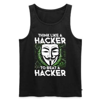 Ethical Hacker Ethischer Hacker - Männer Premium Bio Tank Top - Schwarz - Vorne - Michal (187cm)