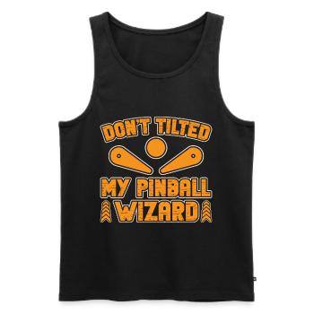Don`t Tilted My Pinball Wizard Pinball Machine - Männer Premium Bio Tank Top - Schwarz - Vorne - Michal (187cm)