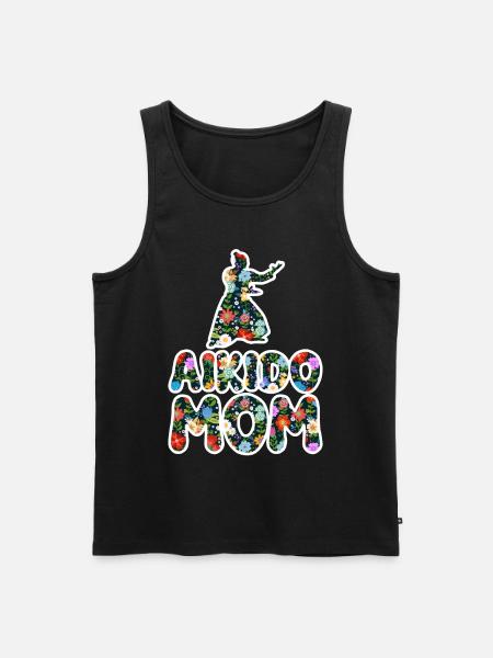 Aikido Mama - Männer Premium Bio Tank Top - Schwarz