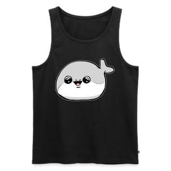 Sacabambaspis Fish Meme - Men's Premium Organic Tank Top - black - Front - AI Model Male 178 light (178cm)