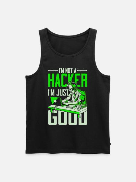 Ethical Hacker Ethischer Hacker - Männer Premium Bio Tank Top - Schwarz