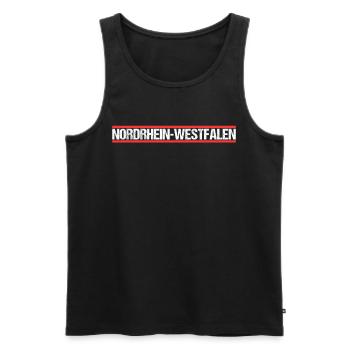 NRW Nordrhein Westfalen - Männer Premium Bio Tank Top - Schwarz - Vorne - Michal (187cm)