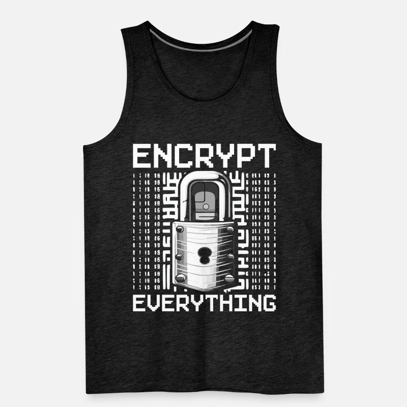 Ethical Hacker Ethischer Hacker Encrypt Everything Männer Premium Bio Tank Top