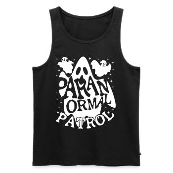 Paranormal Patrol Ghost Investigator Gifts - Men's Premium Organic Tank Top - black - Front - AI Model Male 178 light (178cm)