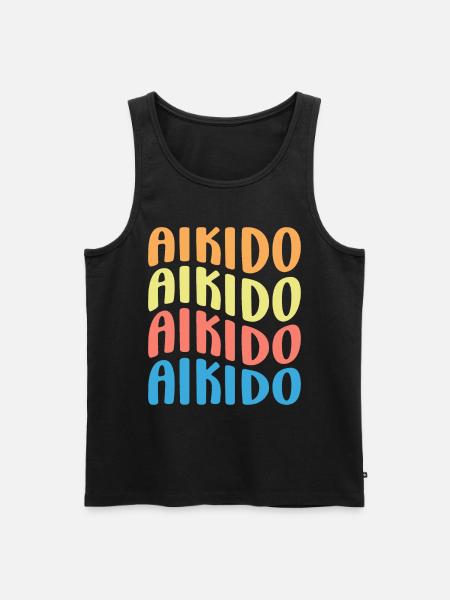 Aikido - Men's Premium Organic Tank Top - black