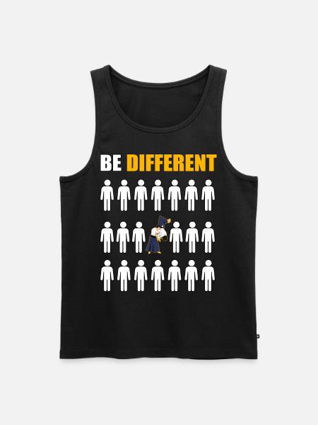 Sei anders Aikido - Männer Premium Bio Tank Top - Schwarz