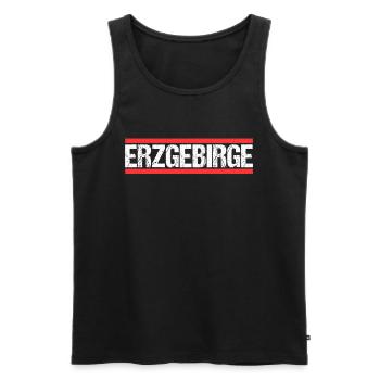 Erzgebirge - Männer Premium Bio Tank Top - Schwarz - Vorne - Michal (187cm)