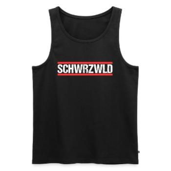 Schwarzwald - Männer Premium Bio Tank Top - Schwarz - Vorne - Michal (187cm)