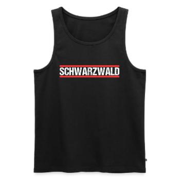 Schwarzwald - Männer Premium Bio Tank Top - Schwarz - Vorne - Michal (187cm)