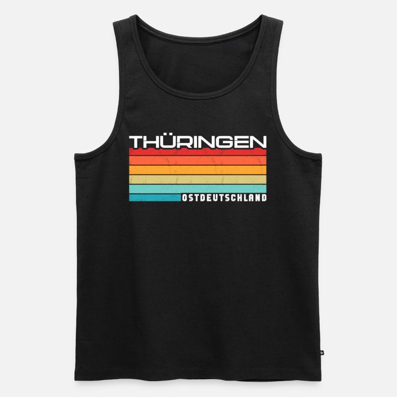 Thuringe Thuringe Thuringe Thuringe - Débardeur bio Premium Homme - noir