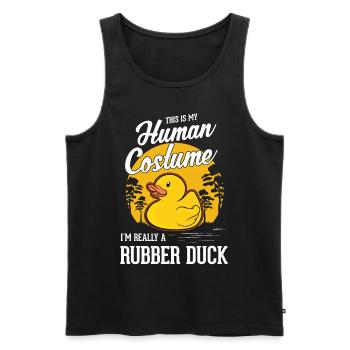 Rubber Duck Halloween Rubber Duck Rubber Duck - Men's Premium Organic Tank Top - black - Front - Michal (187cm)