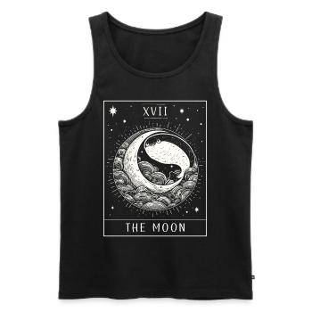 Sacabambaspis Fisch Meme Mond Tarotkarte - Männer Premium Bio Tank Top - Schwarz - Vorne - Michal (187cm)