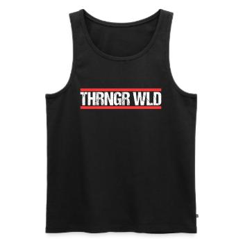 Thüringer Wald - Männer Premium Bio Tank Top - Schwarz - Vorne - Michal (187cm)