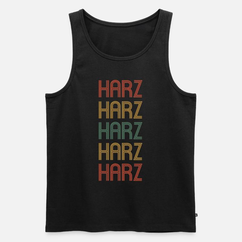 Harz - Männer Premium Bio Tank Top - Schwarz