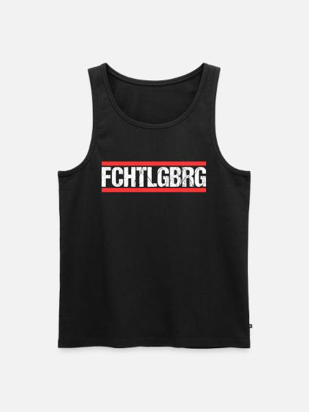 Fichtelgebirge - Männer Premium Bio Tank Top - Schwarz
