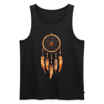 Dream Catcher Bohemian Tribal Native American Boho - Männer Premium Bio Tank Top - Schwarz - Vorne - AI Model Male 178 light (178cm)