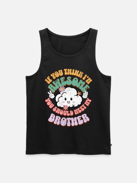 Sibling Brother - Men's Premium Organic Tank Top - black