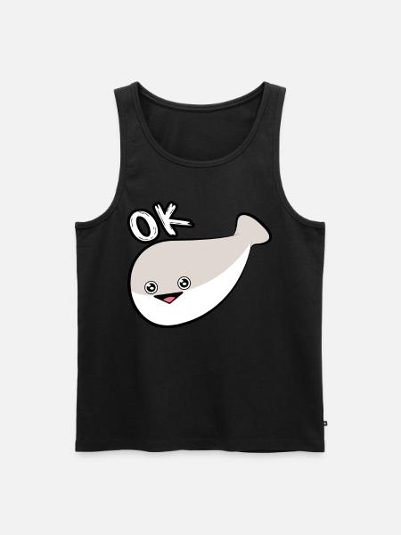 Sacabambaspis Face Fish Meme - Men's Premium Organic Tank Top - black