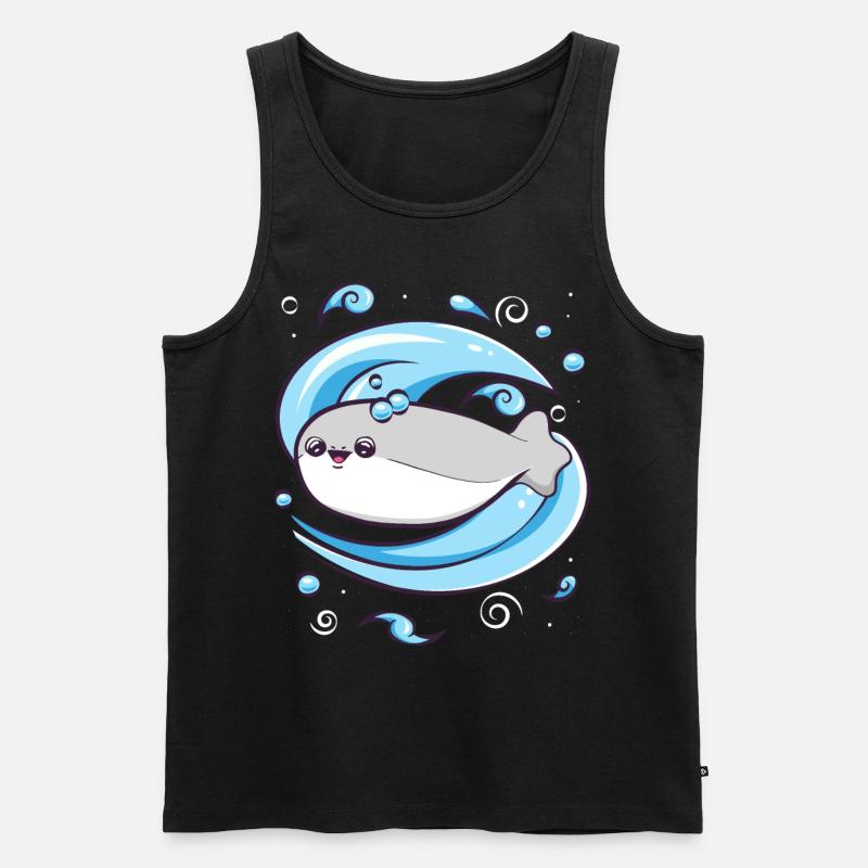 Sacabambaspis Poisson Meme Eau - Débardeur bio Premium Homme - noir