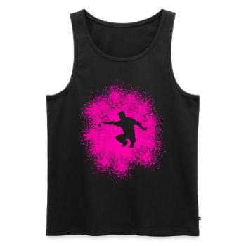 Pétanque Profi - Perfekter Wurf mit der Boulekugel - Männer Premium Bio Tank Top - Schwarz - Vorne - Michal (187cm)