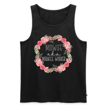 Nurse Midwife Birth Worker Midwife - Men's Premium Organic Tank Top - black - Front - Michal (187cm)