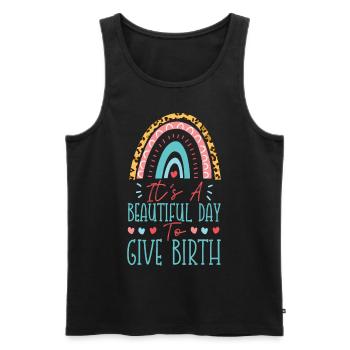 LD Labour And Delivery Nurse - Men's Premium Organic Tank Top - black - Front - Michal (187cm)