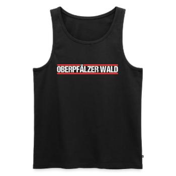 Oberpfälzer Wald - Männer Premium Bio Tank Top - Schwarz - Vorne - Michal (187cm)