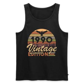 1990's Vintage Original 1990's Birthday Gift - Men's Premium Organic Tank Top - black - Front - Michal (187cm)