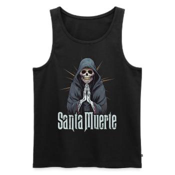 Santisima Muerte Dia De Los Muertos Mexican - Men's Premium Organic Tank Top - black - Front - Michal (187cm)