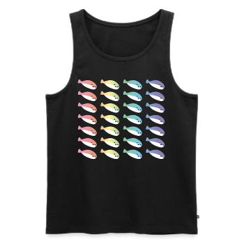 Sacabambaspis Fisch Meme LGBTQ Stolz - Männer Premium Bio Tank Top - Schwarz - Vorne - Michal (187cm)