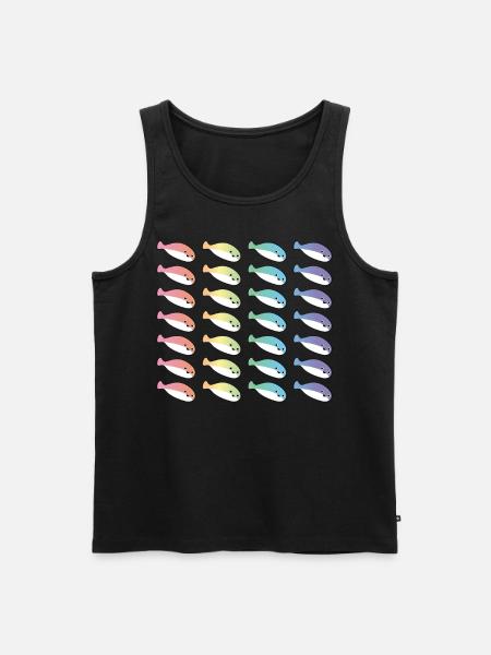 Sacabambaspis Fish Meme LGBTQ Pride - Men's Premium Organic Tank Top - black