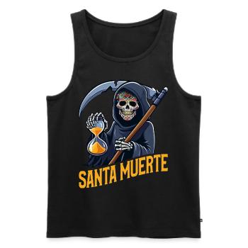 Santisima Muerte Dia De Los Muertos Mexicain - Débardeur bio Premium Homme - noir - Devant - AI Model Male 178 light (178cm)