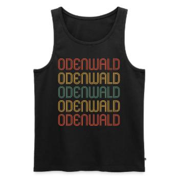 Odenwald - Männer Premium Bio Tank Top - Schwarz - Vorne - AI Model Male 178 light (178cm)