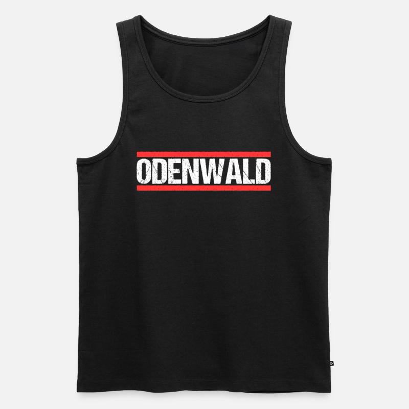 Odenwald - Männer Premium Bio Tank Top - Schwarz