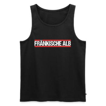 Fränkische Alb - Männer Premium Bio Tank Top - Schwarz - Vorne - Michal (187cm)