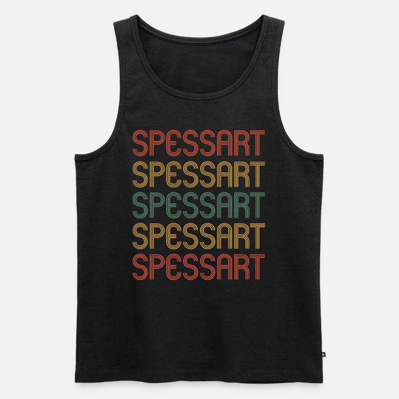 Spessart - Männer Premium Bio Tank Top - Schwarz