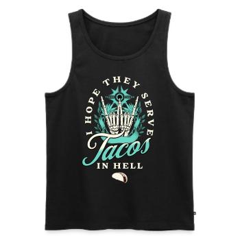 Taco - Männer Premium Bio Tank Top - Schwarz - Vorne - AI Model Male 178 light (178cm)