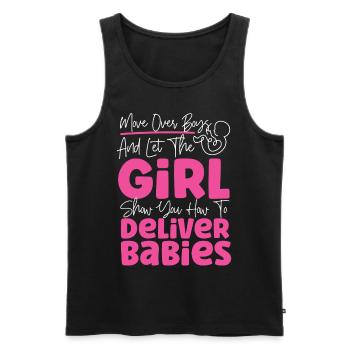 LD Labour And Delivery Nurse - Men's Premium Organic Tank Top - black - Front - Michal (187cm)