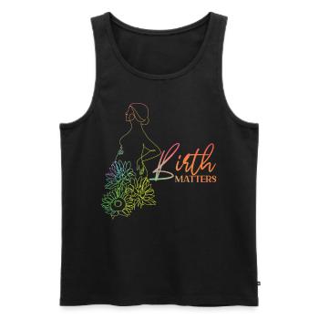 LD Labour And Delivery Nurse - Men's Premium Organic Tank Top - black - Front - Michal (187cm)
