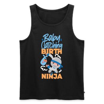 LD Labour And Delivery Nurse - Men's Premium Organic Tank Top - black - Front - Michal (187cm)
