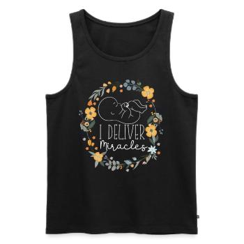 LD Labour And Delivery Nurse - Men's Premium Organic Tank Top - black - Front - Michal (187cm)