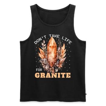 Funny Sarcastic Witchcraft Crystals Healing Wiccan - Männer Premium Bio Tank Top - Schwarz - Vorne - AI Model Male 178 light (178cm)