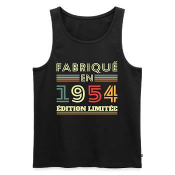 Fabriqué En 1954 Édition Limitée - Débardeur bio Premium Homme - noir - Devant - Michal (187cm)