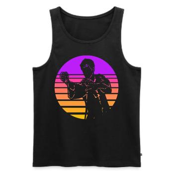 Wing Chun - Débardeur bio Premium Homme - noir - Devant - Michal (187cm)