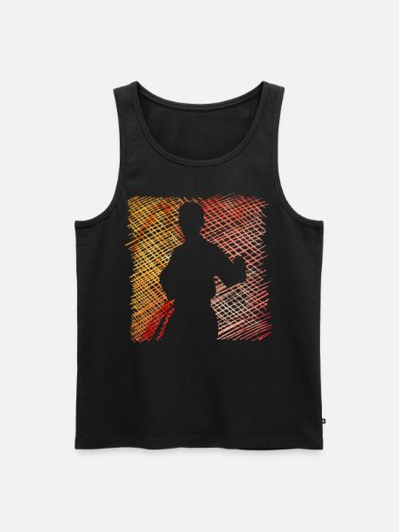 Wing Chun - Men's Premium Organic Tank Top - black