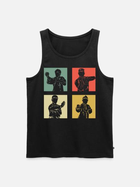 Wing Chun Kung Fu - Débardeur bio Premium Homme - noir