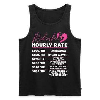 Nurse Midwife Birth Worker Midwife - Men's Premium Organic Tank Top - black - Front - Michal (187cm)