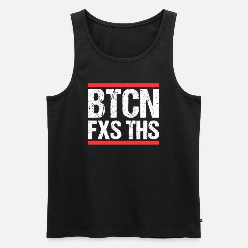 Bitcoin Fixes this - Männer Premium Bio Tank Top - Schwarz