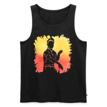 Wing Chun - Débardeur bio Premium Homme - noir - Devant - Michal (187cm)