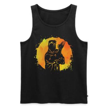 Wing Chun - Débardeur bio Premium Homme - noir - Devant - Michal (187cm)